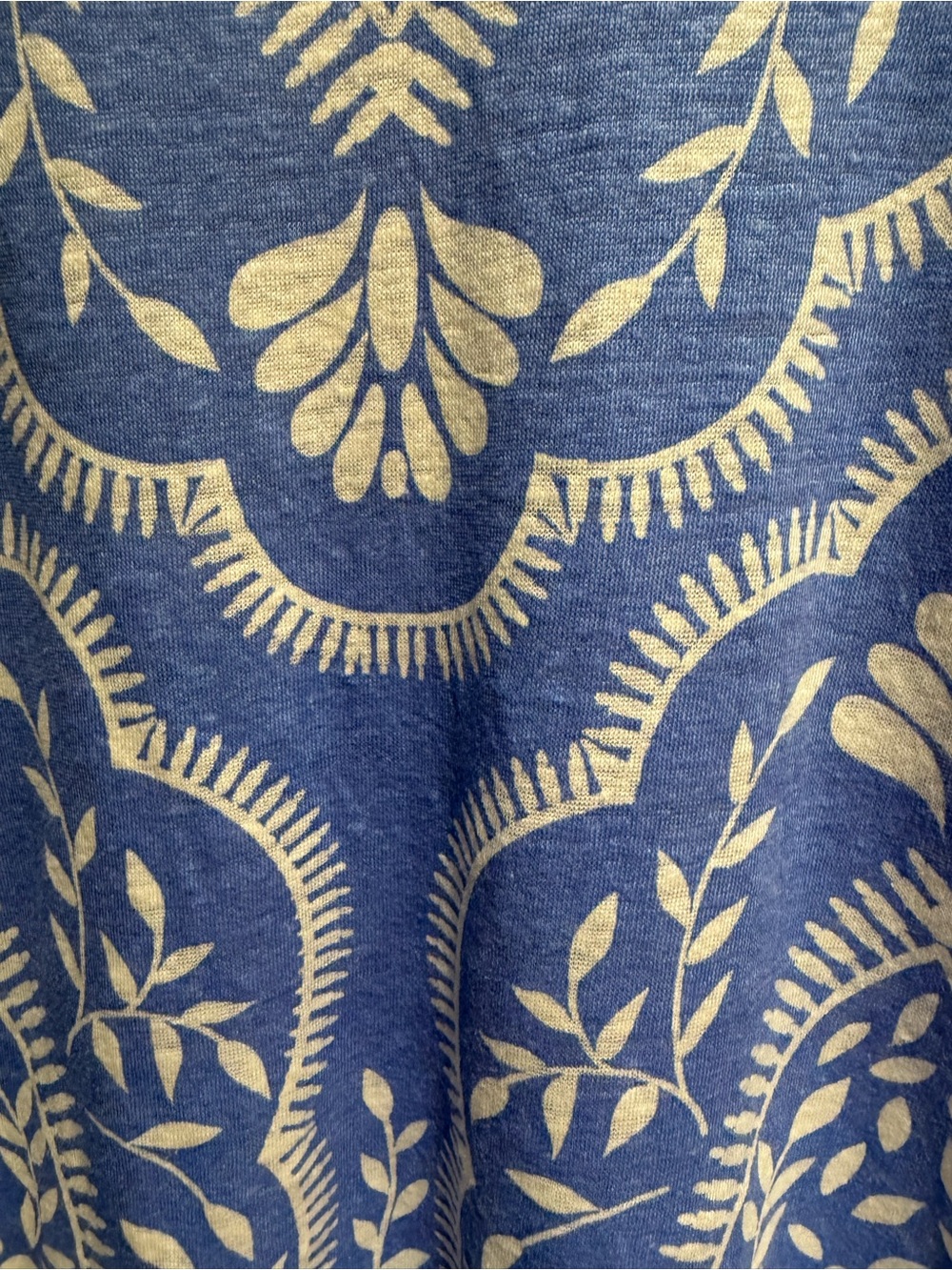 Joie Blue Floral Print Cap-Sleeve Women's Top Size S 100% Linen - Picture 4 of 4
